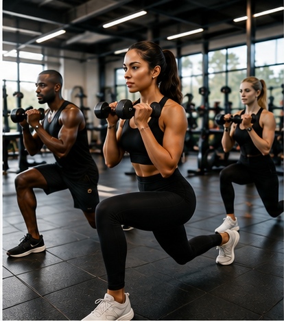 People working out together