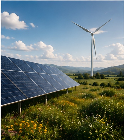 Solar panels and renewable energy