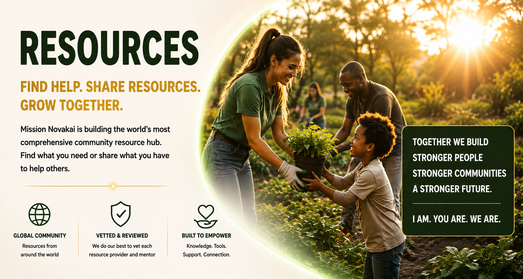 Mission Novakai Resources: people building community together